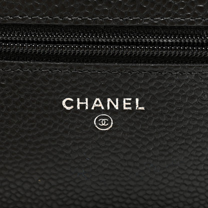 Chanel Caviar Quilted Wallet on Chain WOC Black 6 of 11