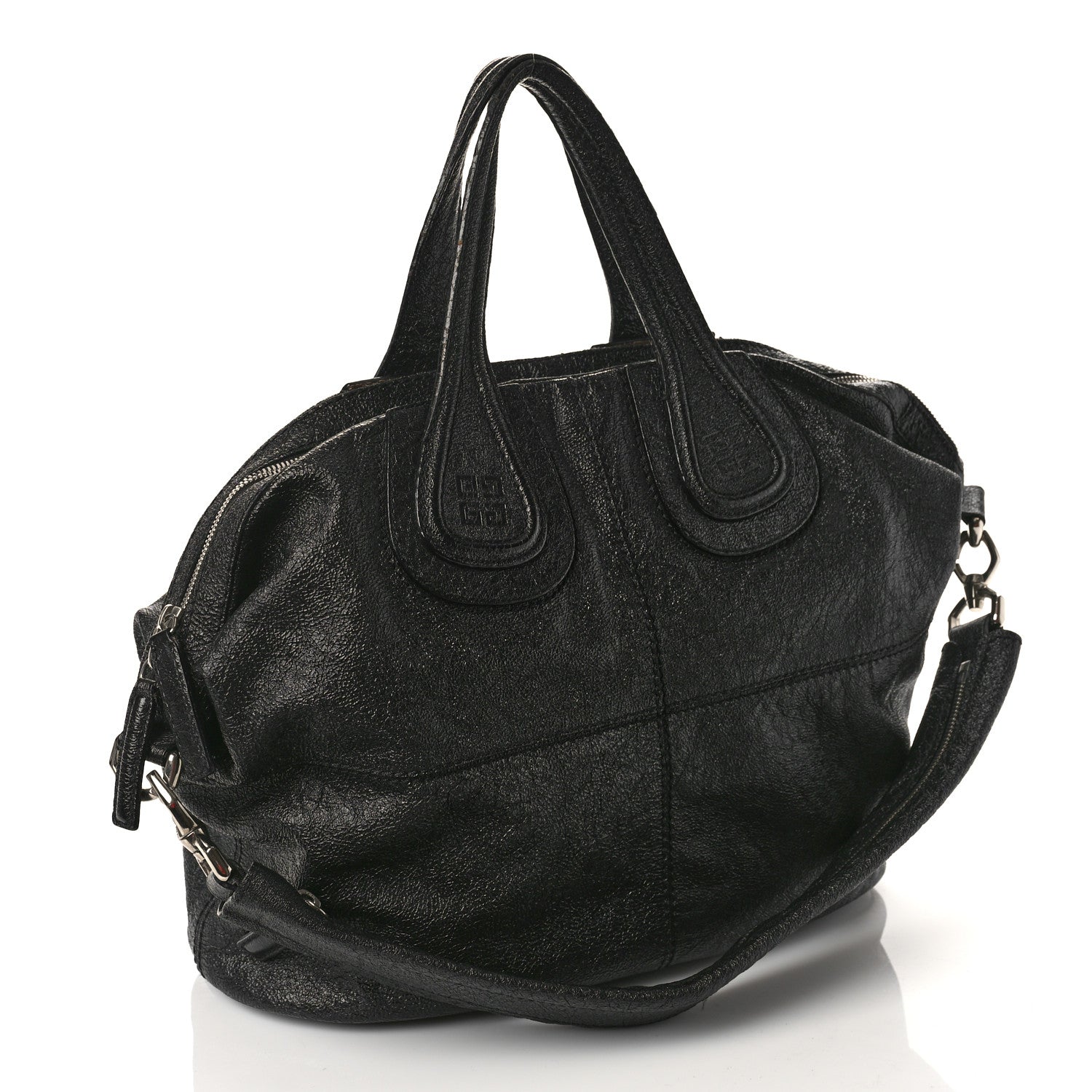 Givenchy Glazed Pebbled Calfskin Medium Nightingale Black 3 of 12