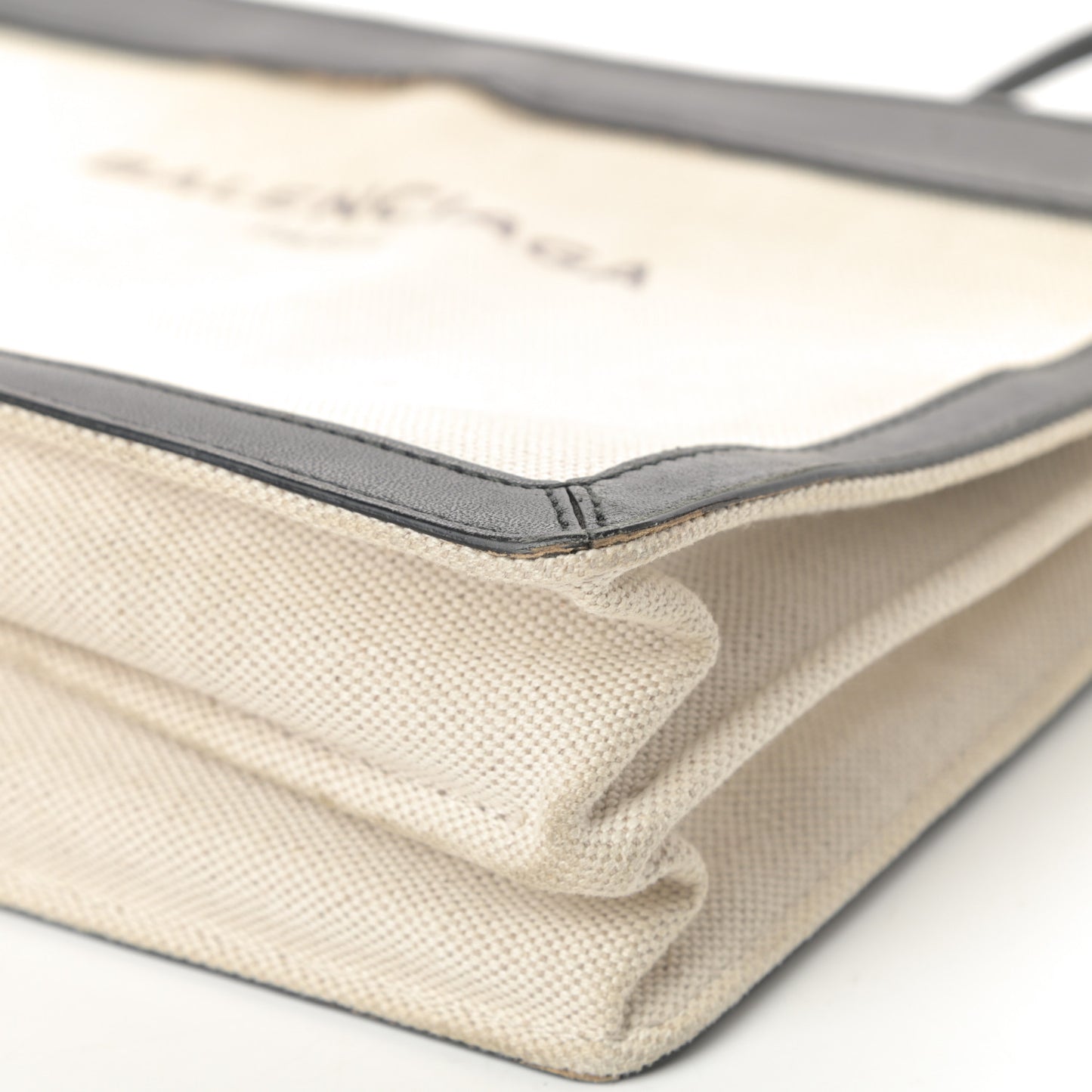 Cotton Canvas Pochette Crossbody Bag Black