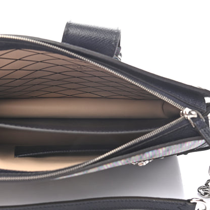 Louis Vuitton Calfskin Monogram LV Pop Trunk Clutch Blue 4 of 8