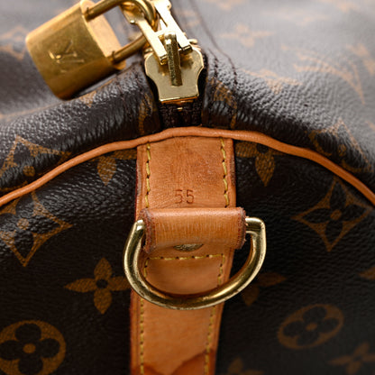 Louis Vuitton Monogram Keepall Bandouliere 55 8 of 12