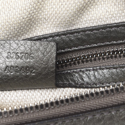 Gucci Metallic Pebbled Calfskin Medium Soho Chain Hobo Sasso 7 of 14