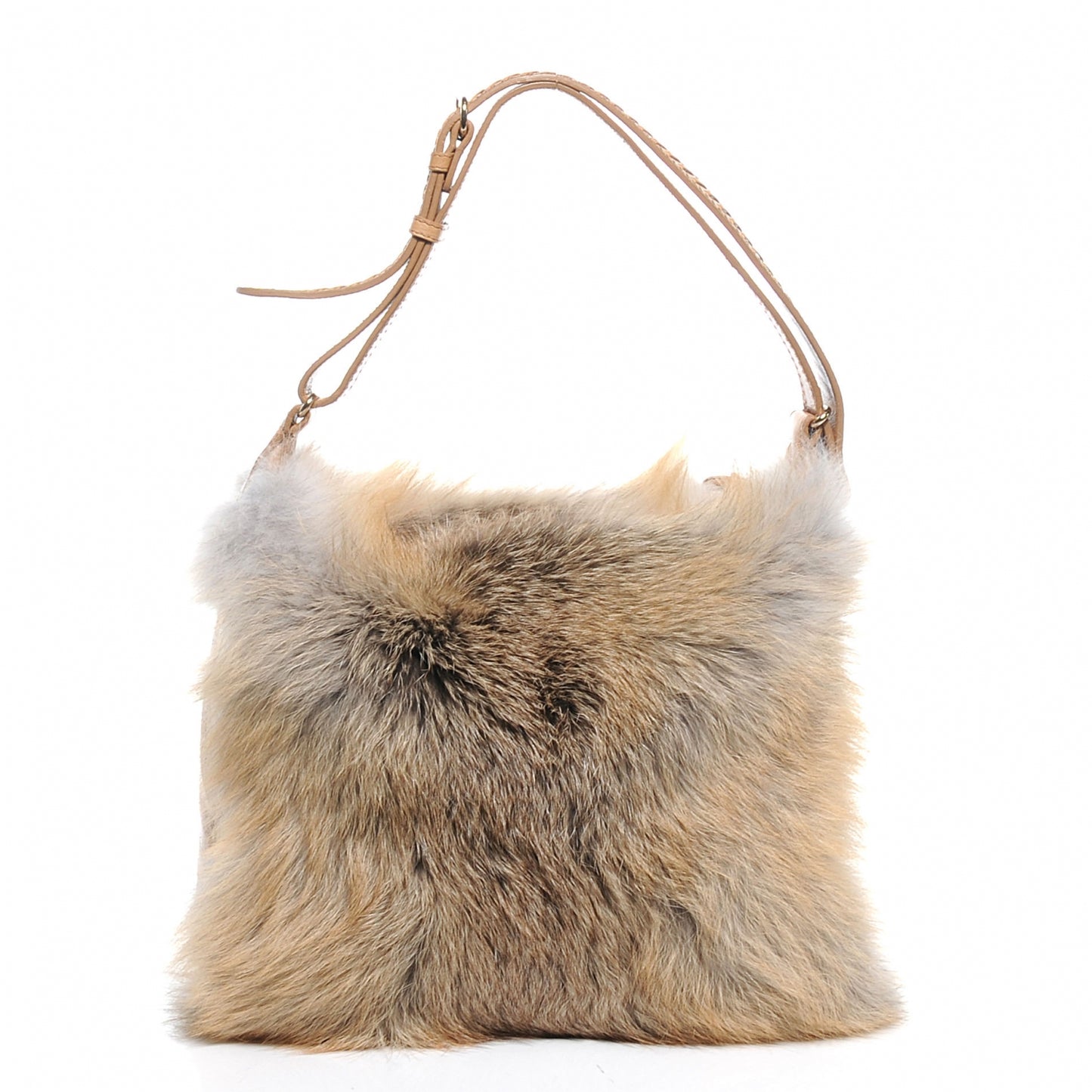 Golden Fox Fur Lily Hobo