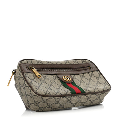 Gucci Soft GG Supreme Monogram Medium Ophidia Belt Bag Dark Brown 4 of 10
