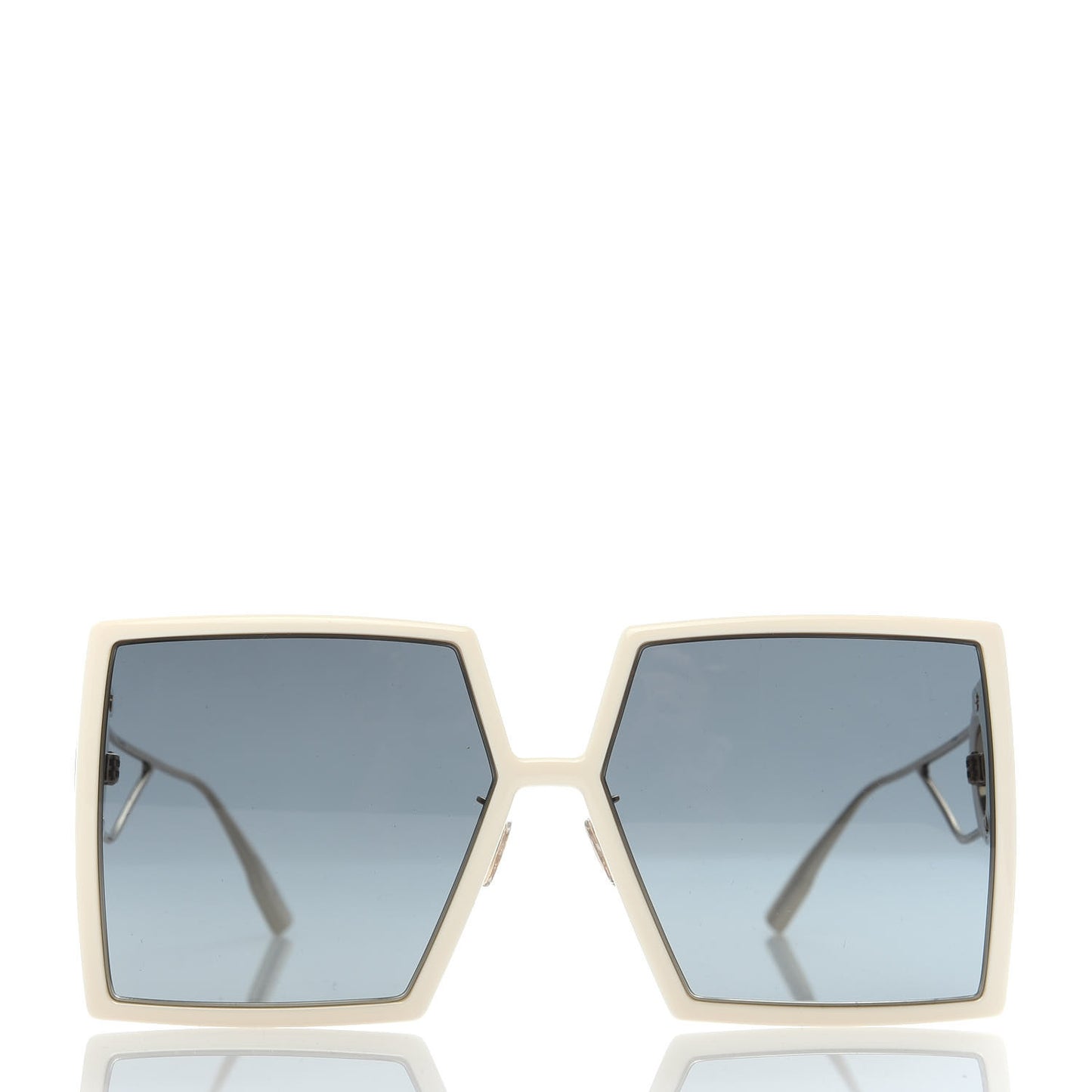 Square 30 Montaigne Sunglasses White