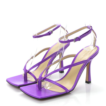 Bottega Veneta Lambskin Stretch Multi Strap 90mm Sandals 36 Gumdrop 3 of 7