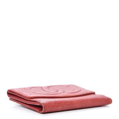Chanel Caviar Timeless CC Compact French Wallet Red 4 of 9