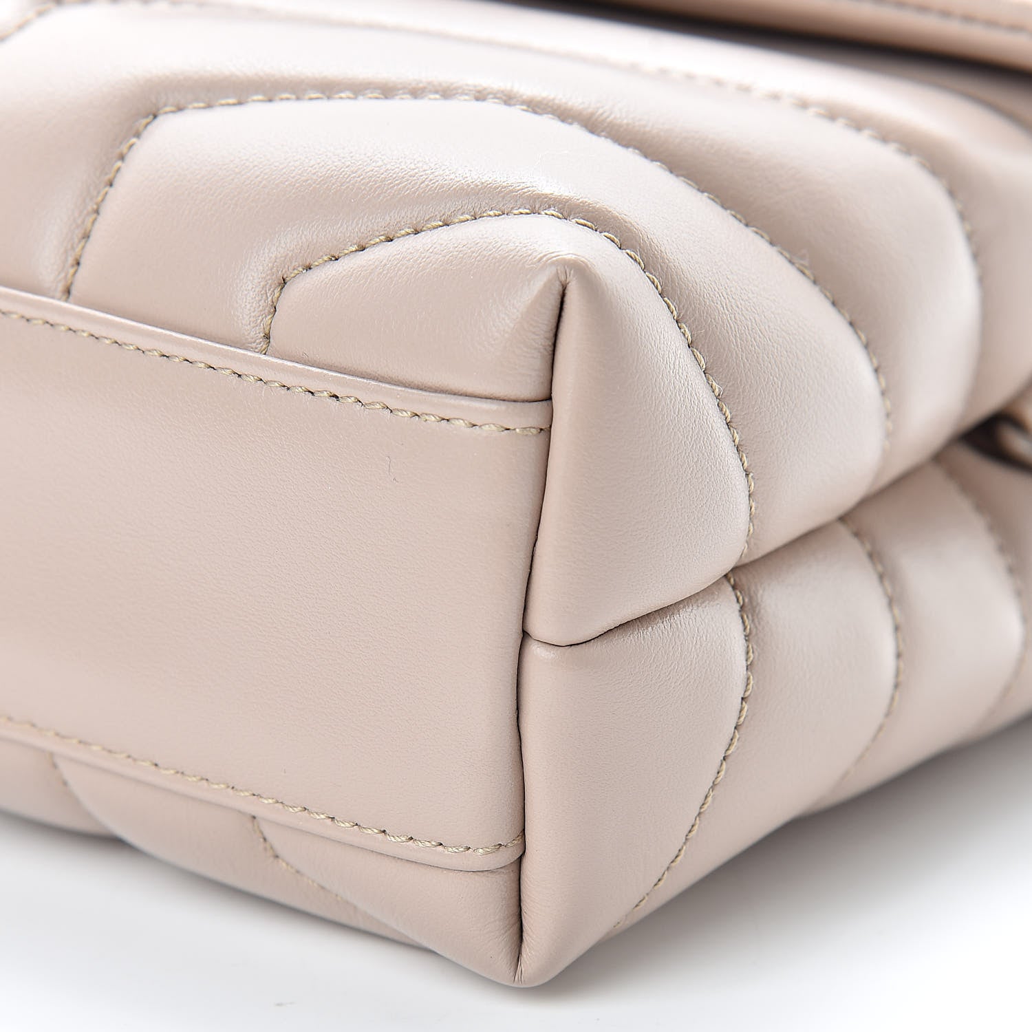 Saint Laurent Calfskin Y Quilted Monogram Toy Loulou Satchel Light Natural 11 of 12