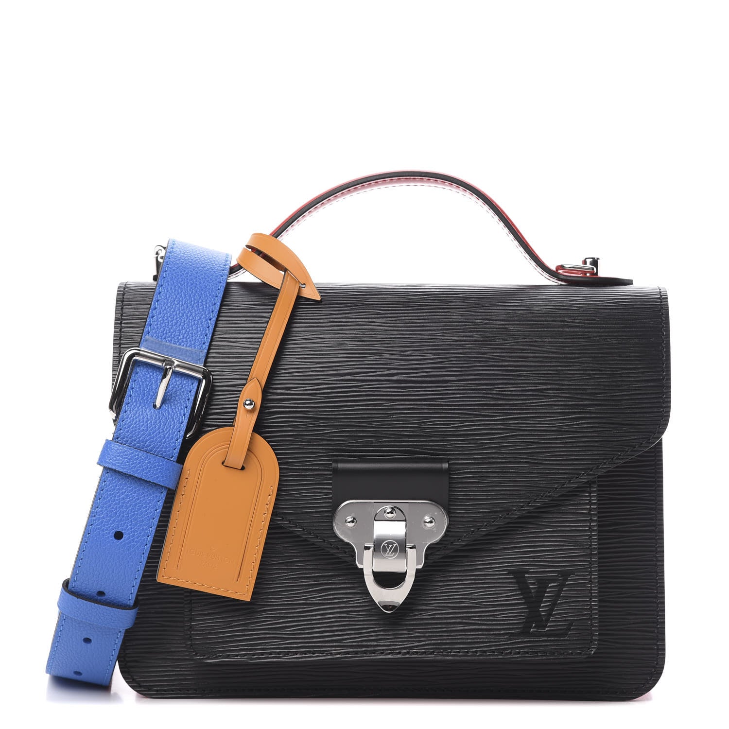 Louis Vuitton Epi Neo Monceau Black Coquelicot Blue Roi Safran 1 of 11