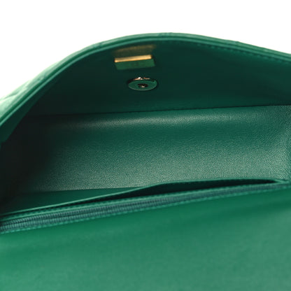 Chanel Lambskin Quilted Mini Top Handle Rectangular Flap Green Green 5 of 10