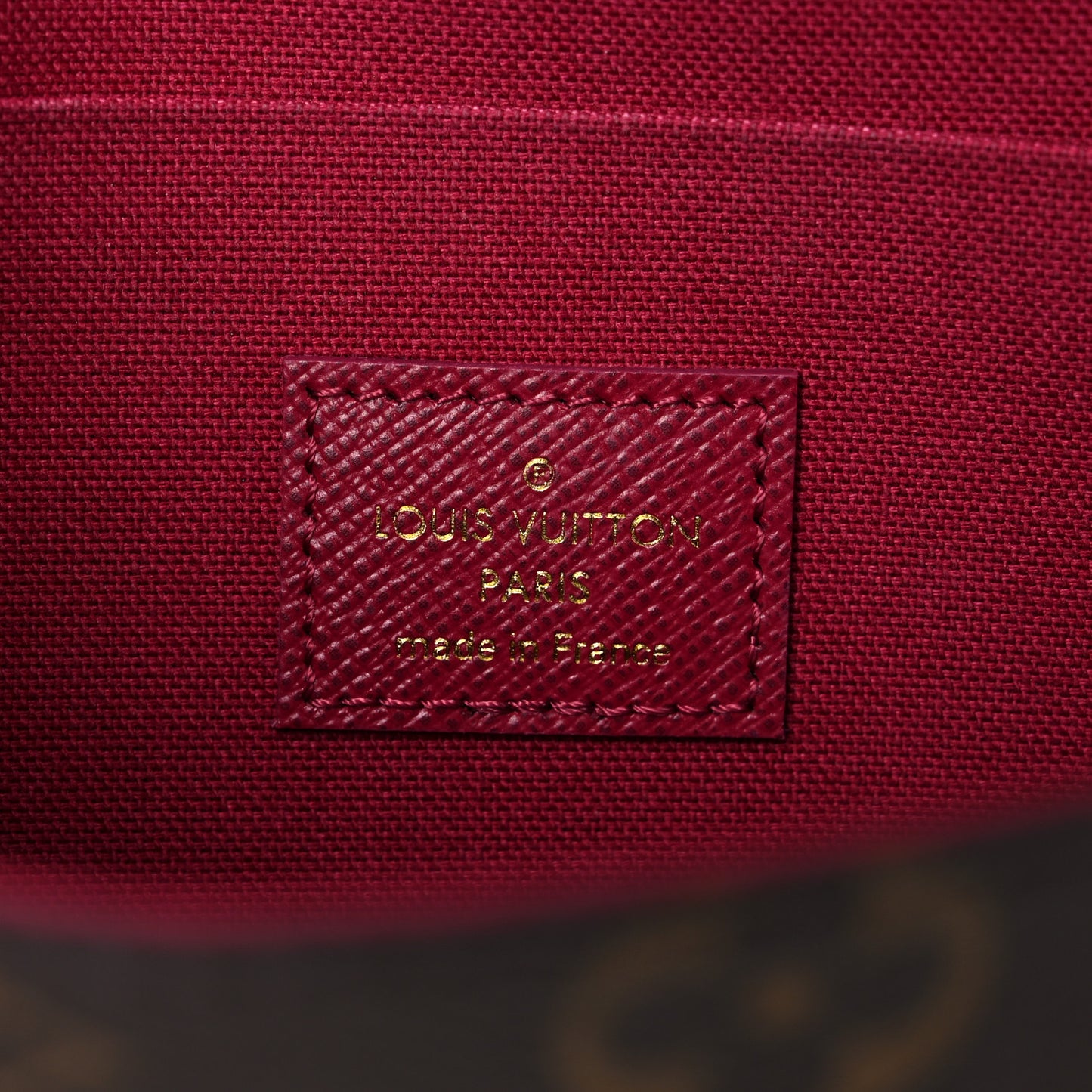 Monogram Pochette Felicie Chain Wallet Fuchsia