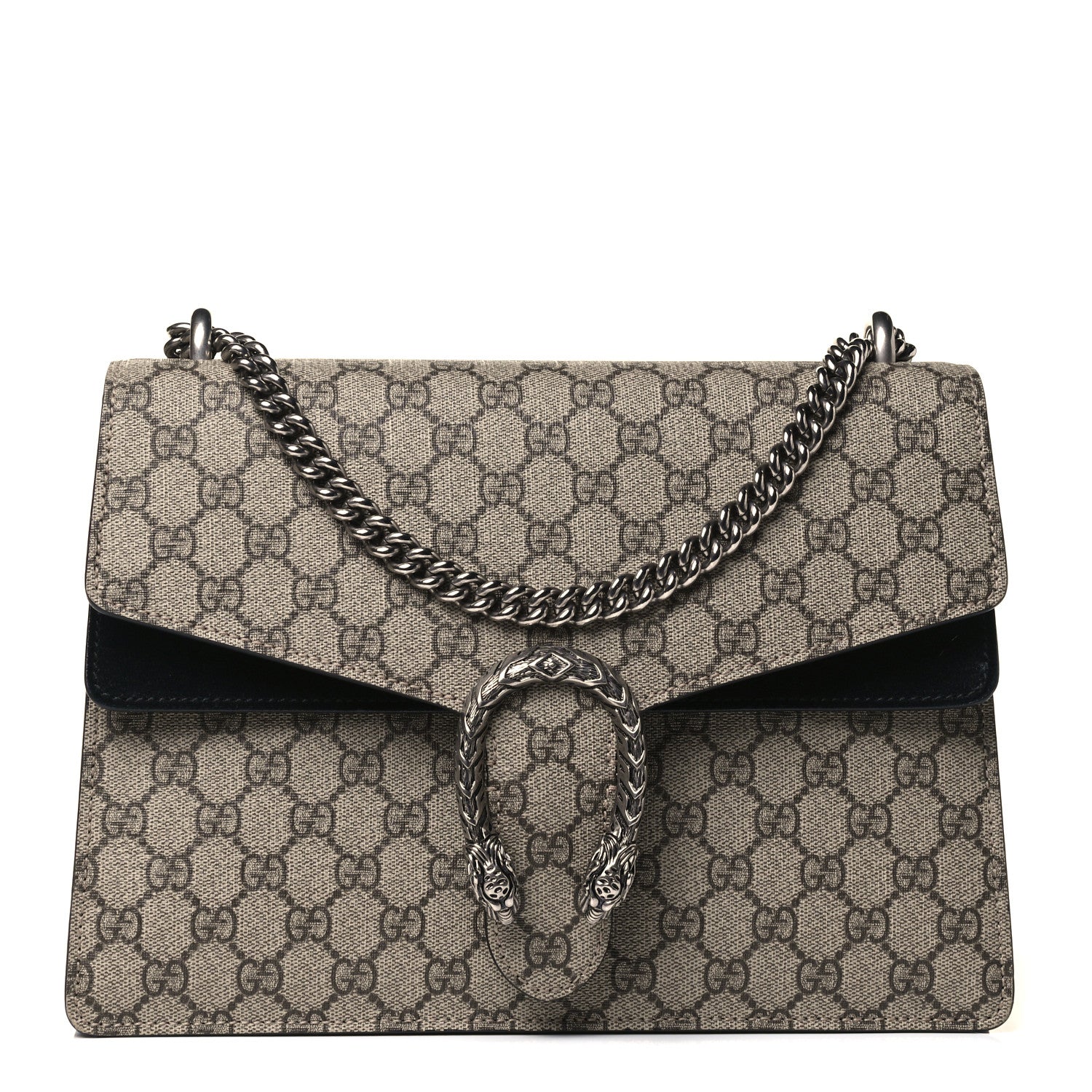 Gucci GG Supreme Monogram Medium Dionysus Shoulder Bag Black 1 of 4