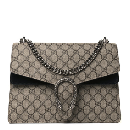 Gucci GG Supreme Monogram Medium Dionysus Shoulder Bag Black 1 of 4