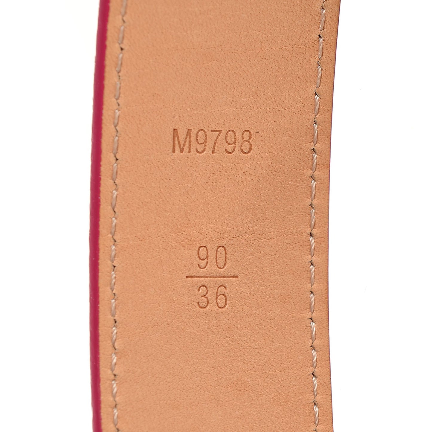 Vernis Ceinture 30mm Belt 90 36 Rose Indien