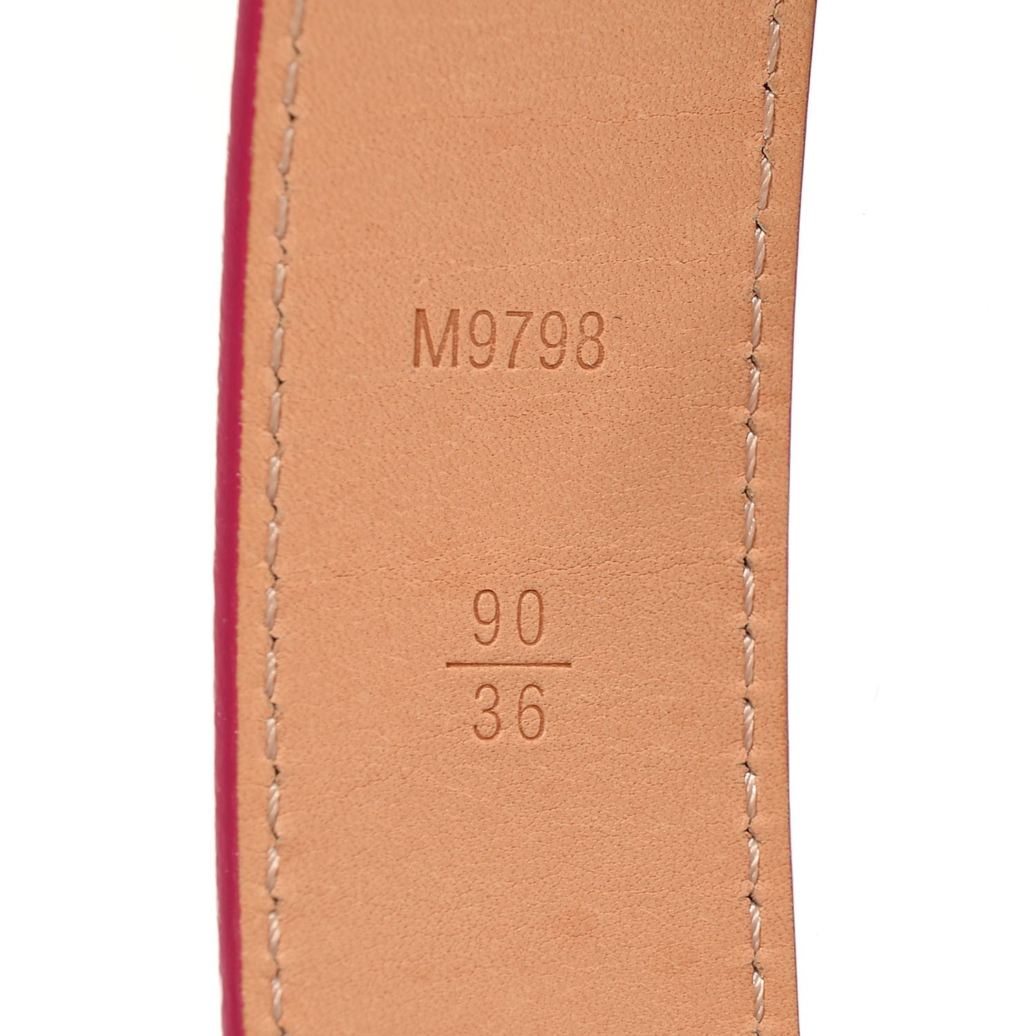 Louis Vuitton Vernis Ceinture 30mm Belt 90 36 Rose Indien 5 of 8