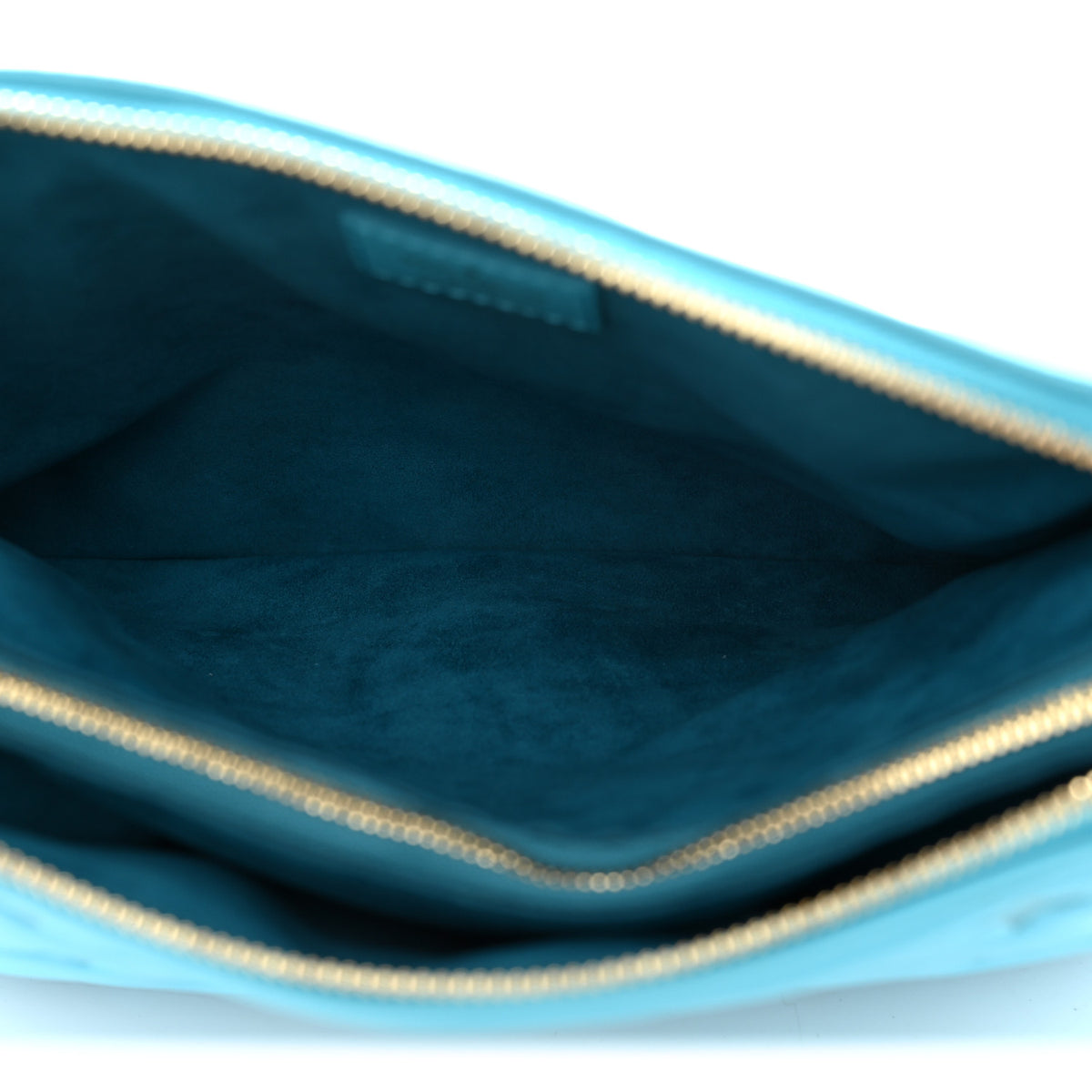 Lambskin Embossed Monogram Coussin PM Turquoise