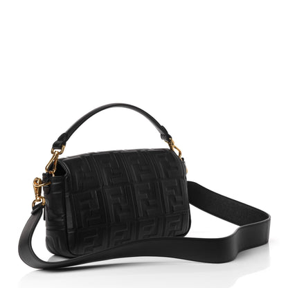 Fendi Nappa FF 1974 Embossed Baguette Black 2 of 4