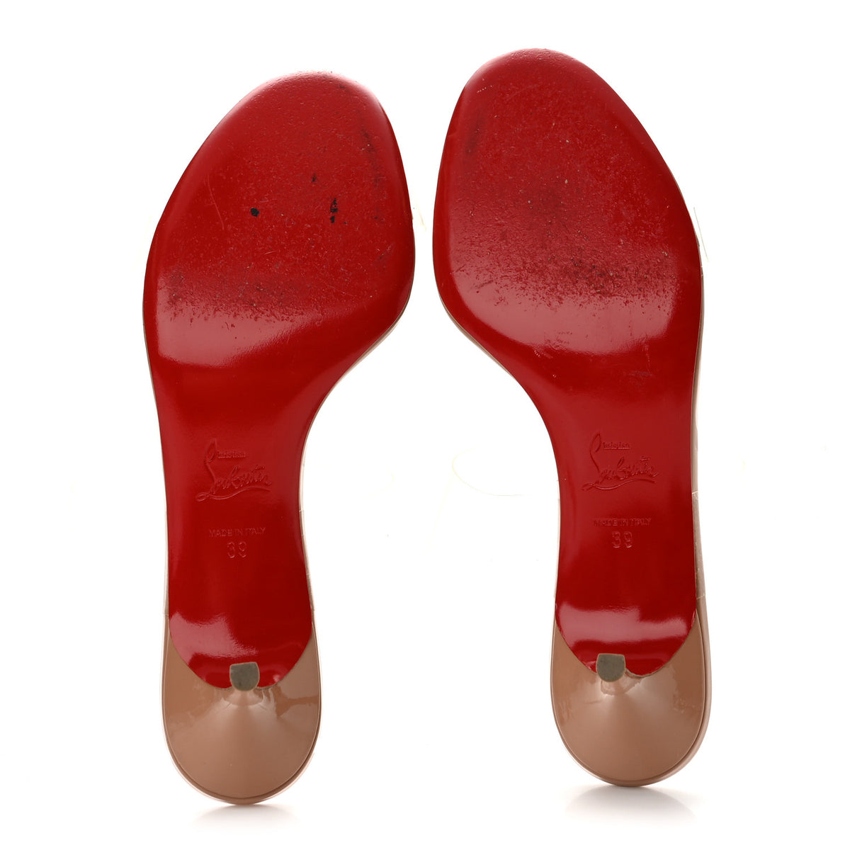 Patent PVC Just Nothing 55mm Slide Sandals 39 Nude