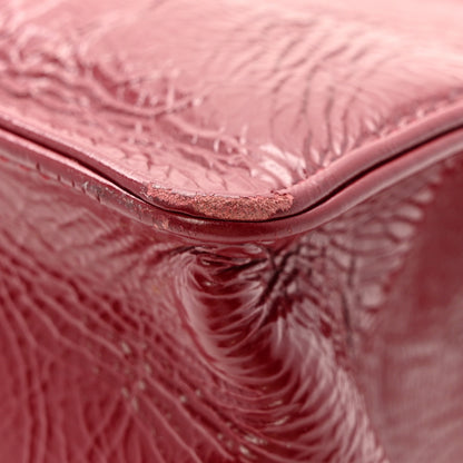 Chanel Shiny Aged Calfskin Shopping Bag Red 14 of 15