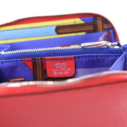 Hermes Epsom Silk'in Compact Wallet Bougainvillea 6 of 7