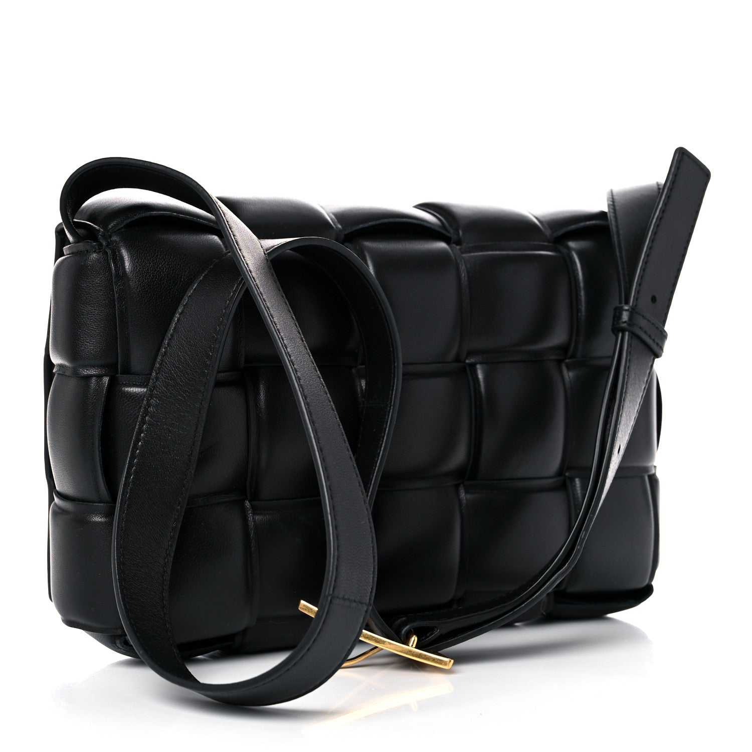 Bottega Veneta Nappa Maxi Intreccio Padded Cassette Crossbody Bag Black 3 of 14