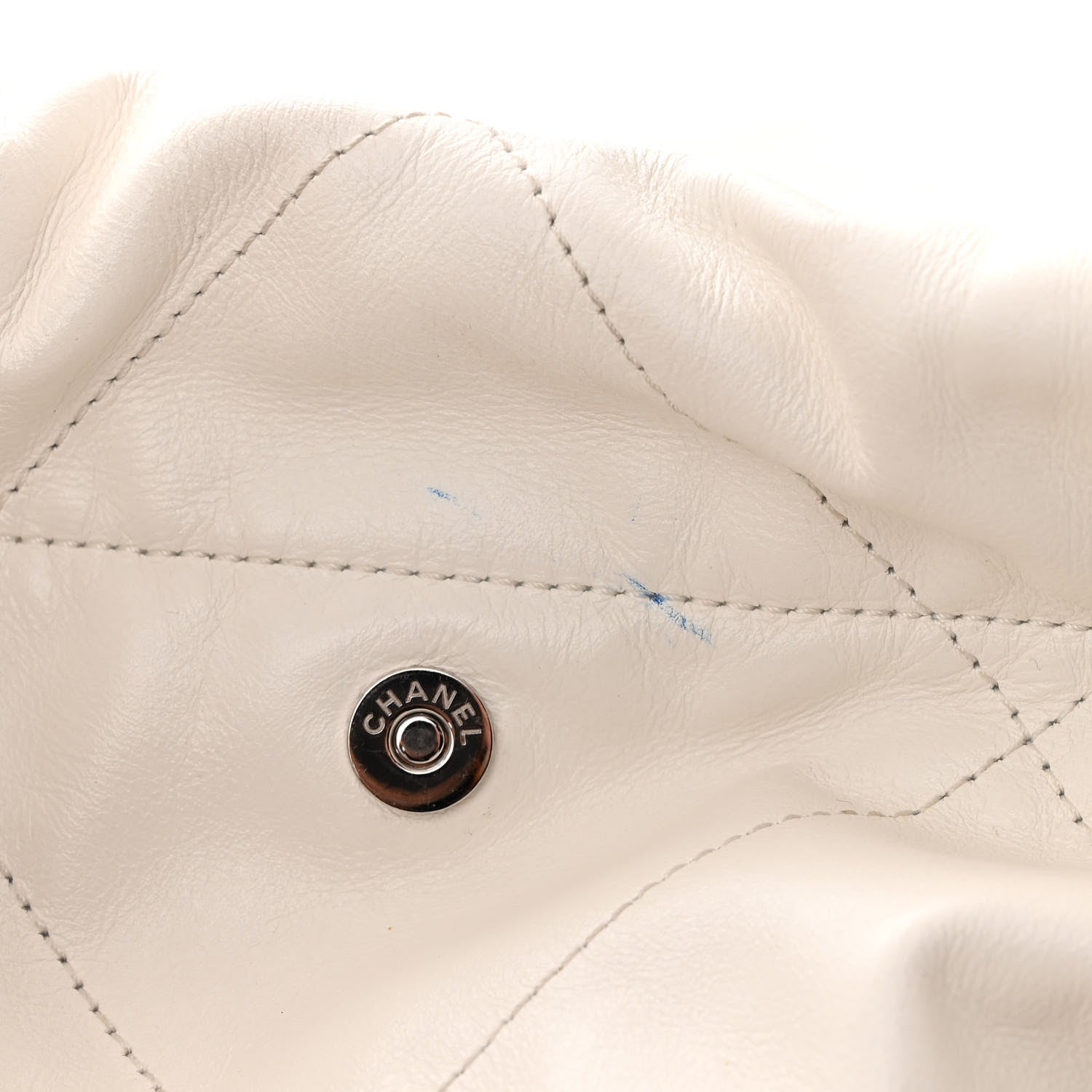 Chanel Shiny Calfskin Quilted Chanel 22 White 14 of 15