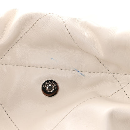 Chanel Shiny Calfskin Quilted Chanel 22 White 14 of 15