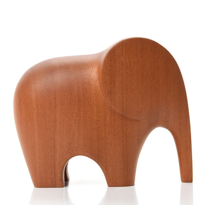 Hermes Mahogany Wood Elephant Lao Paperweight Naturel 7 of 12