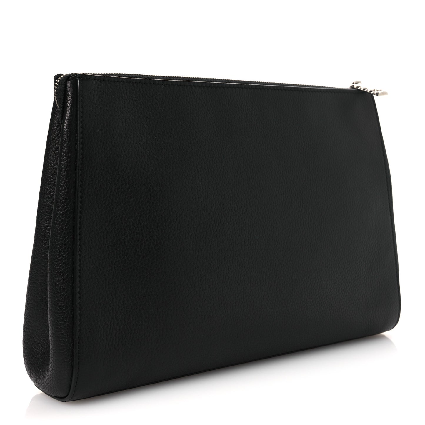 Grained Calfskin Large Neo Executive Cosmetic Case Black