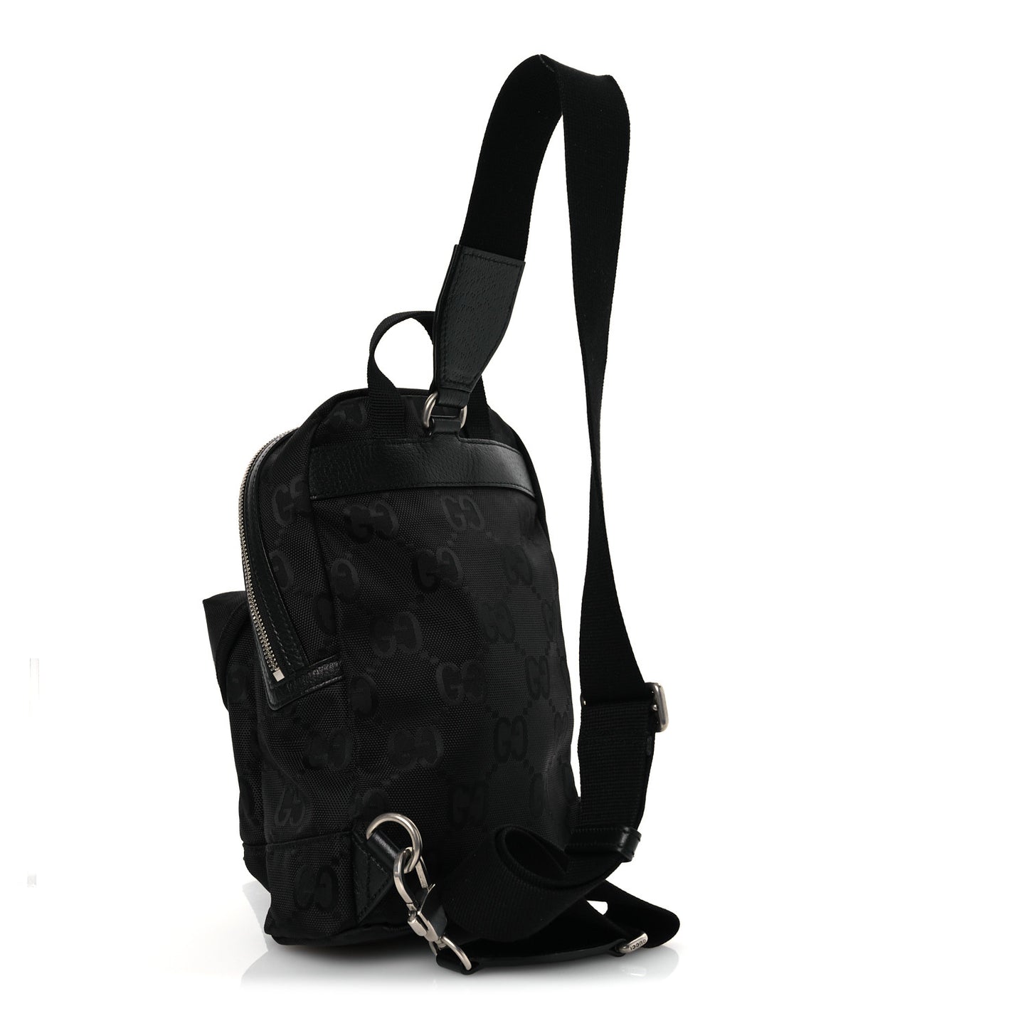 Econyl Nylon Monogram Off The Grid Sling Backpack Black