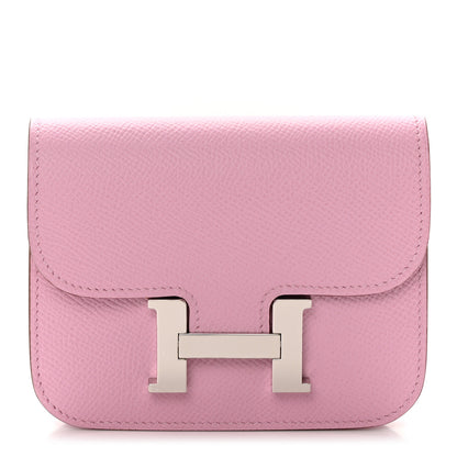 Hermes Epsom Constance Slim Wallet Mauve Sylvestre 3 of 10