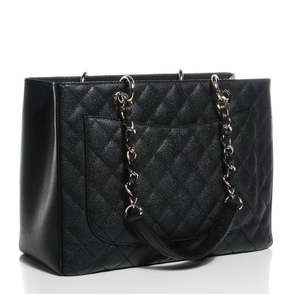 Chanel Caviar Quilted Grand Shopping Tote GST Black 3 of 7