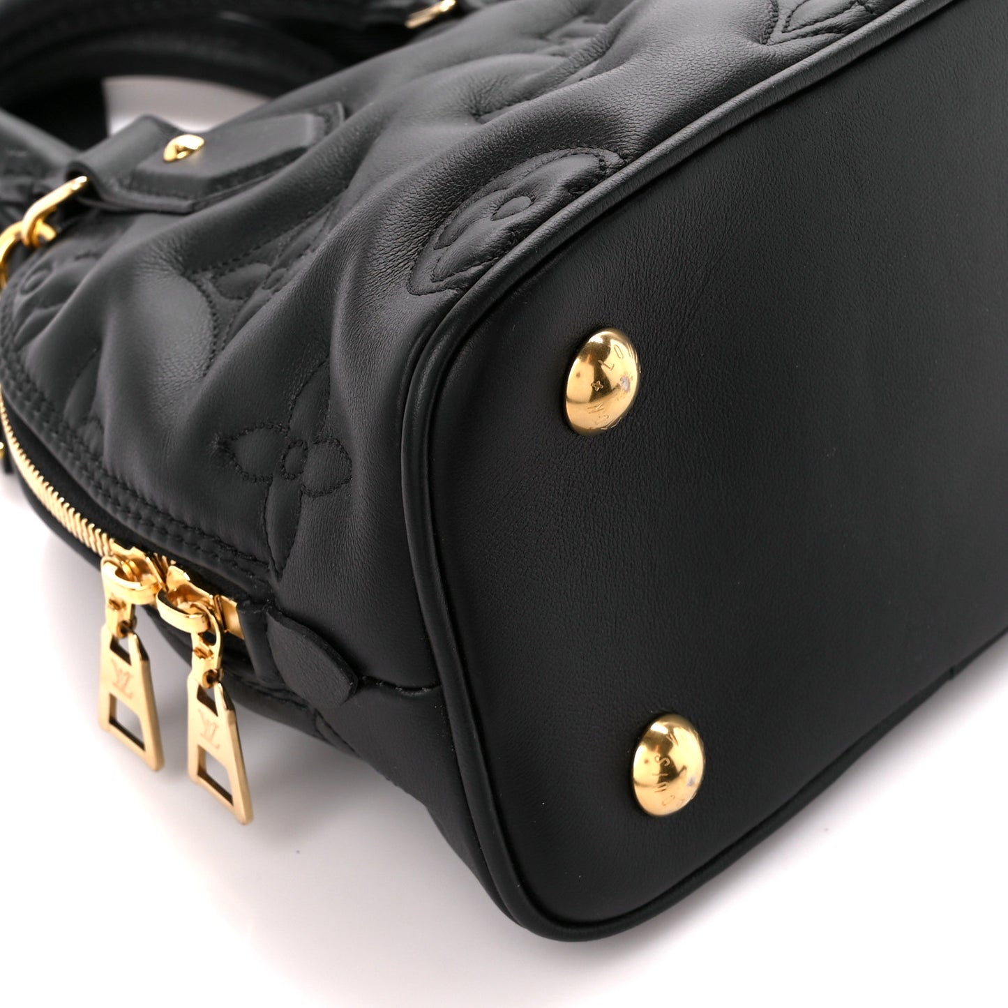 Calfskin Bubblegram Alma BB Black