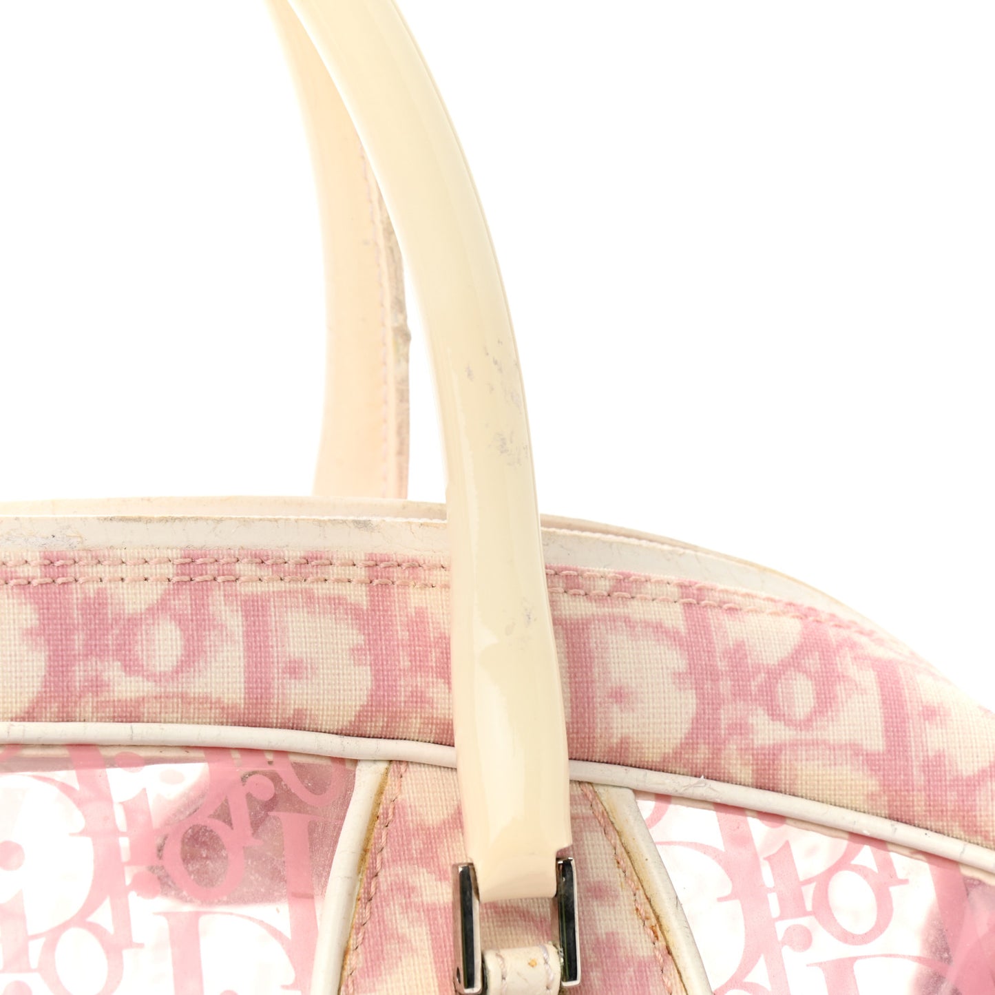 Monogram PVC Bowler Pink