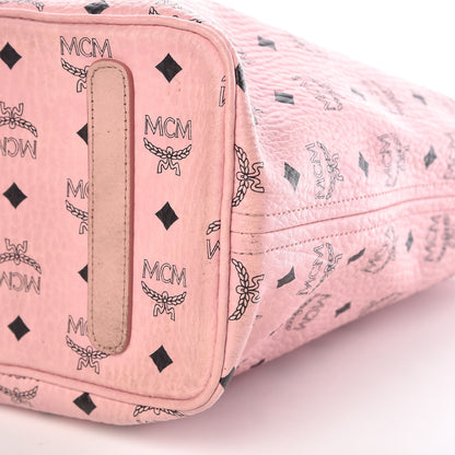 MCM Visetos Medium Anya Shopper Tote Light Pink 10 of 10