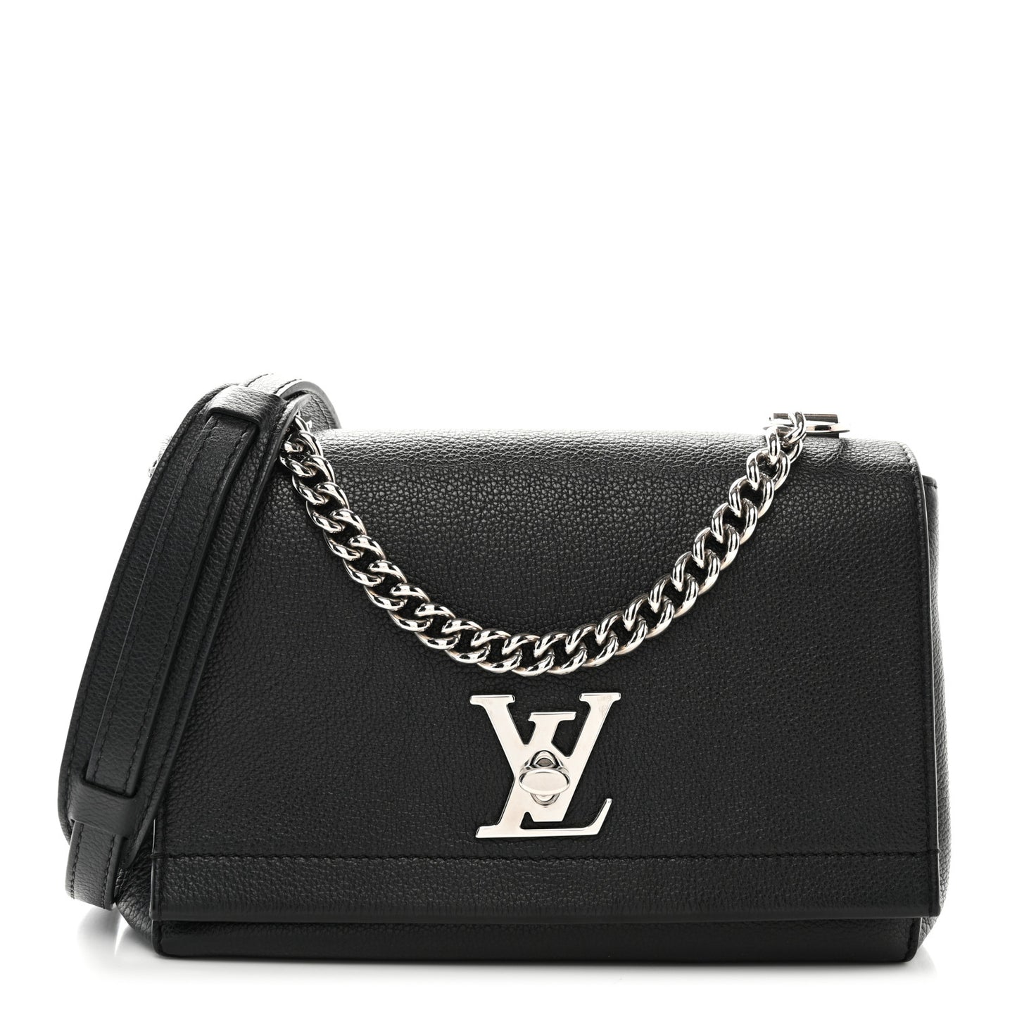 Calfskin Lockme II Chain Bag BB Black