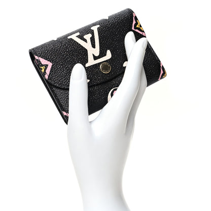 Louis Vuitton Monogram Giant Wild At Heart Rosalie Coin Purse Black 2 of 11
