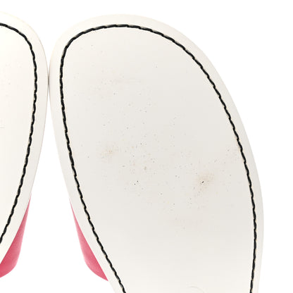 Chanel Calfskin CC Mules 39 Dark Pink White 9 of 10