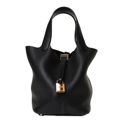Hermes Taurillon Clemence Picotin Lock 18 PM Black 1 of 13