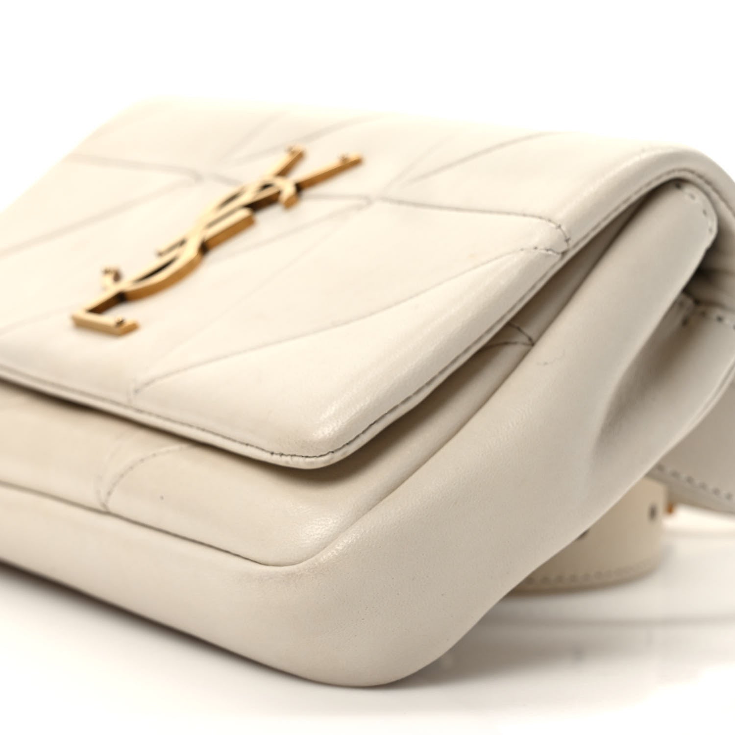 Saint Laurent Lambskin Monogram Jamie Belt Bag Crema Soft 8 of 10