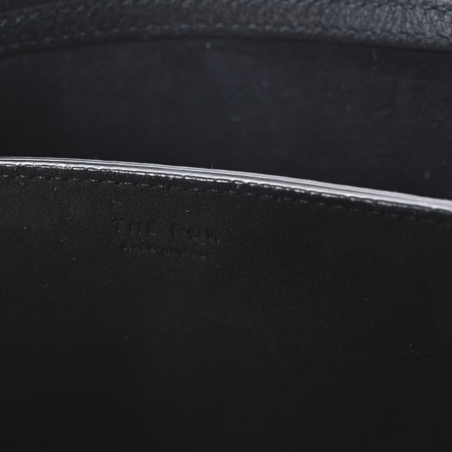 The Row Matte Grained Calfskin Mini Nu Twin Bag Black 6 of 9