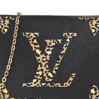 Louis Vuitton Monogram Giant Jungle Pochette Double Zip Black 9 of 10