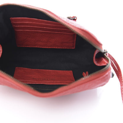 Balenciaga Agneau Classic Hardware XS Reporter Crossbody Rouge Tango 5 of 10