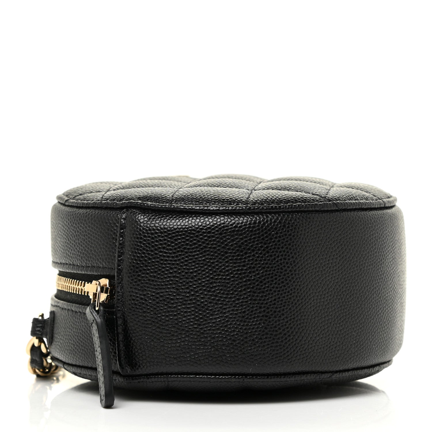 Chanel Caviar Quilted Round Clutch With Chain Black 4 of 11