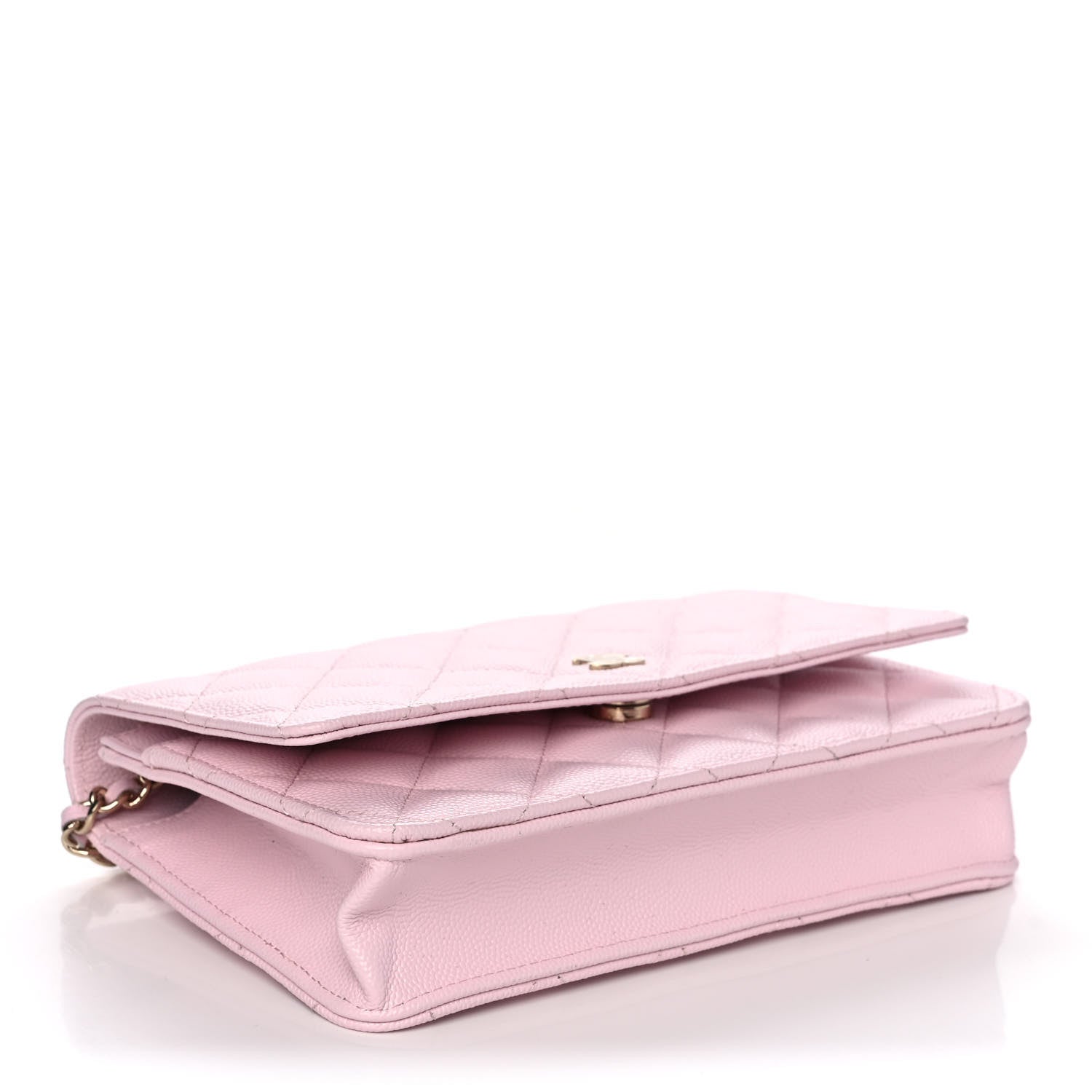 Chanel Caviar Quilted Wallet On Chain WOC Light Pink 4 of 13