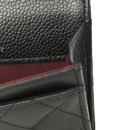 Chanel Caviar Quilted Flap Card Holder Black 22 of 25