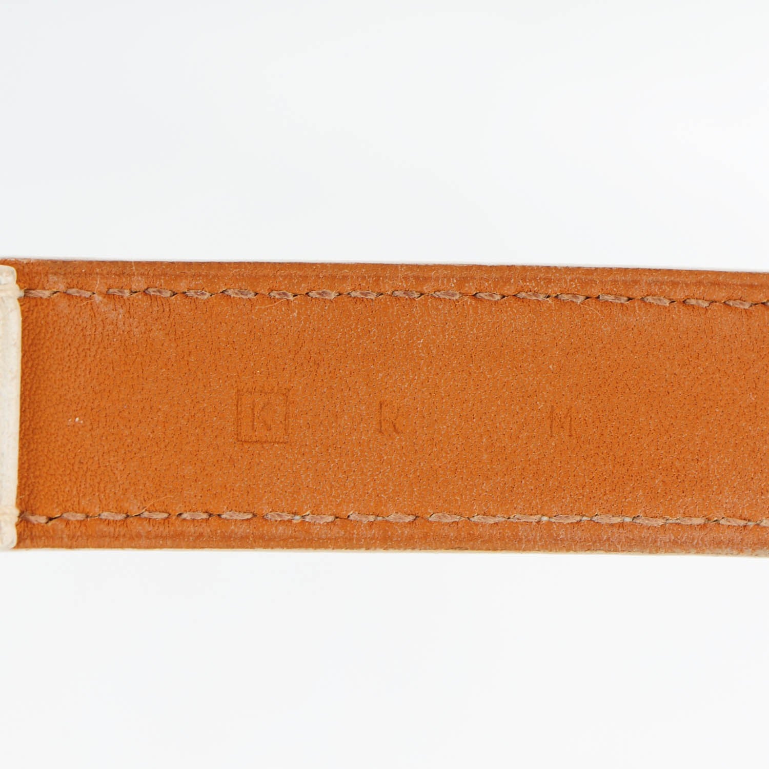 Hermes Epsom Etriviere Double Tour Bracelet M White 6 of 7