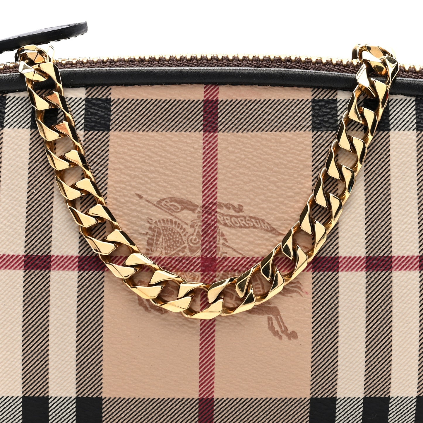 Haymarket Check Clara Pochette Chocolate