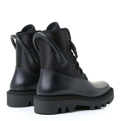 Givenchy Satin Neoprene Combat Rain Boots 39 Black 4 of 10
