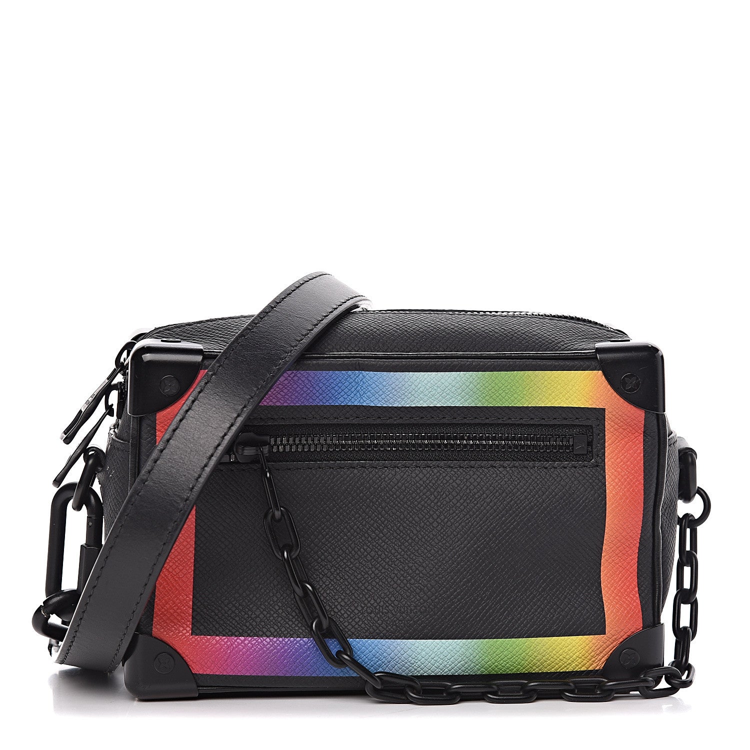 Louis Vuitton Taiga Rainbow Mini Soft Trunk Black 1 of 12